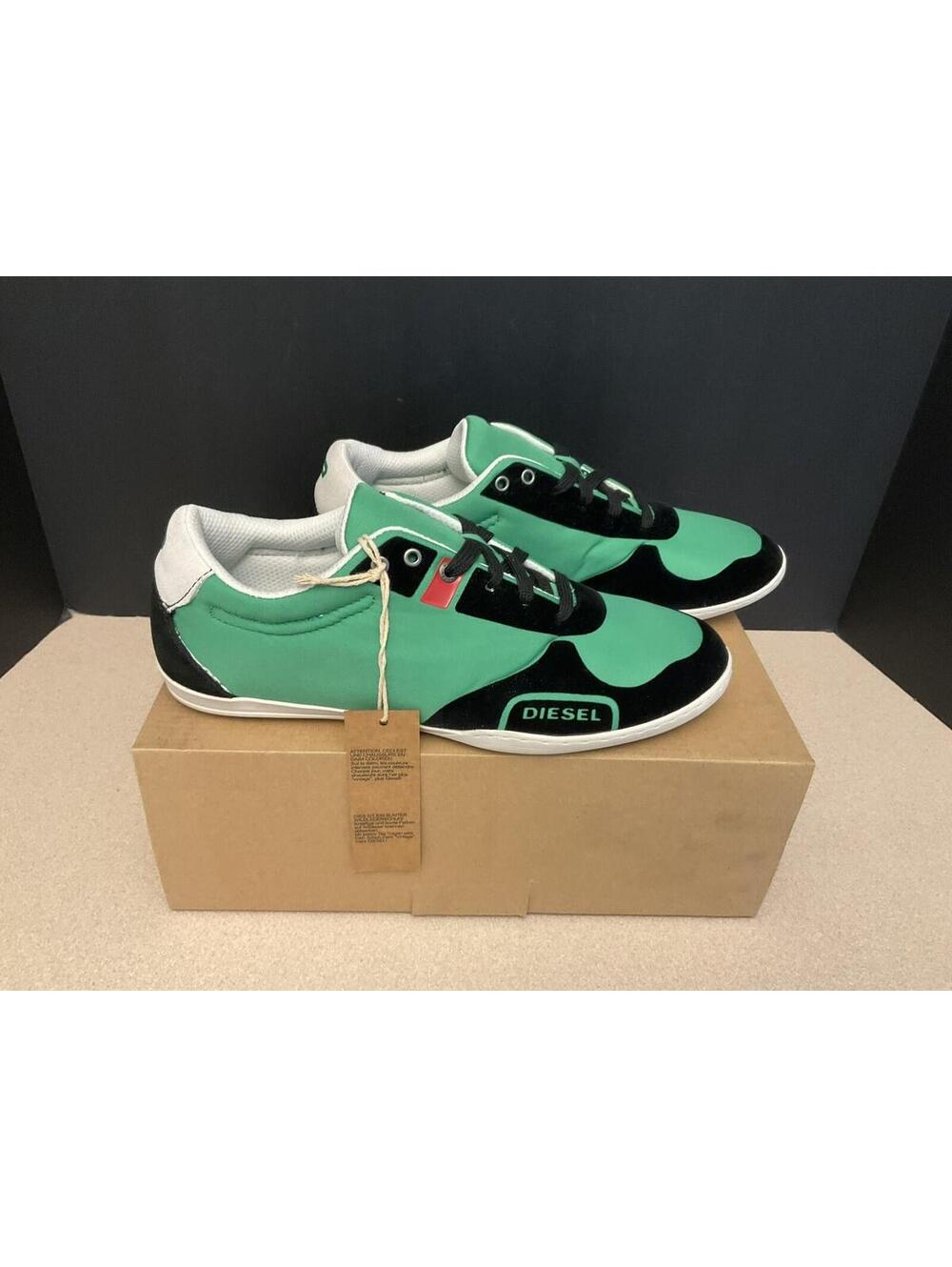 New! Men's DIESEL “The Bays” Jelly Bean/Black Sneakers/Shoes. Size 7. Awesome!